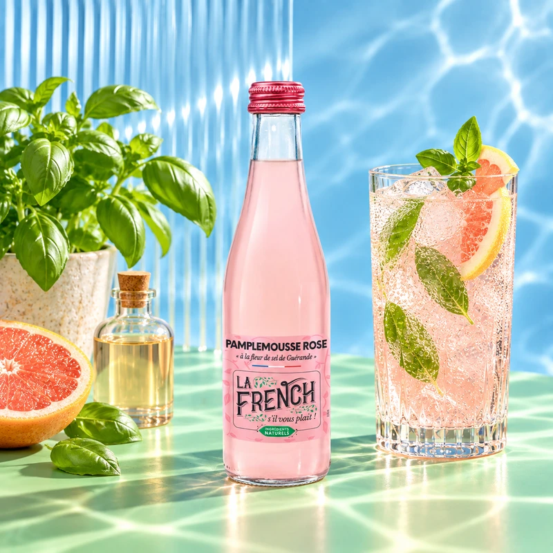 Cocktail La French Pamplemousse Basilic
