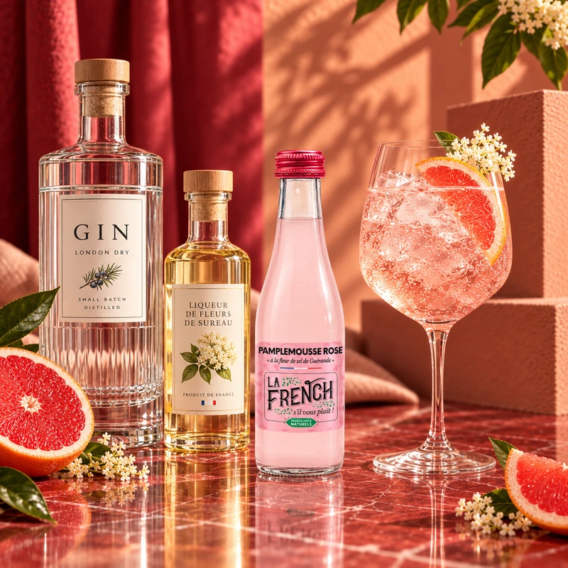 Cocktail La French Rose et Sureau