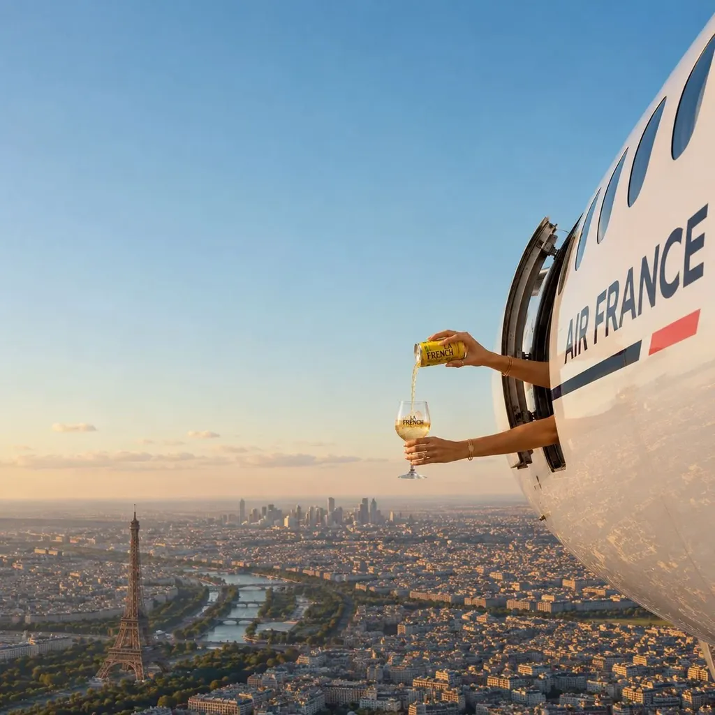 Service à bord d'un vol Air France avec Le Tonic La French
