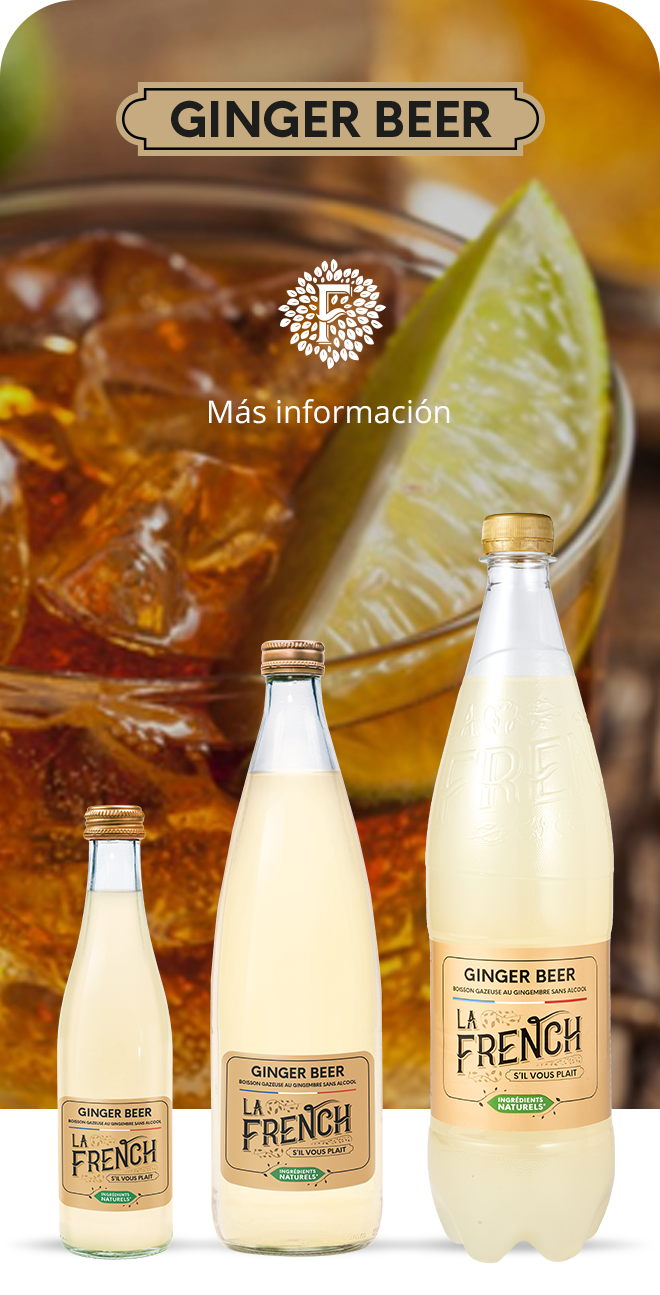 Gamme Ginger Beer La French SVP ingredients naturels ginger beer 1L 75cl 25cl cocktail Moscow Mule boisson petillante DESKTOP