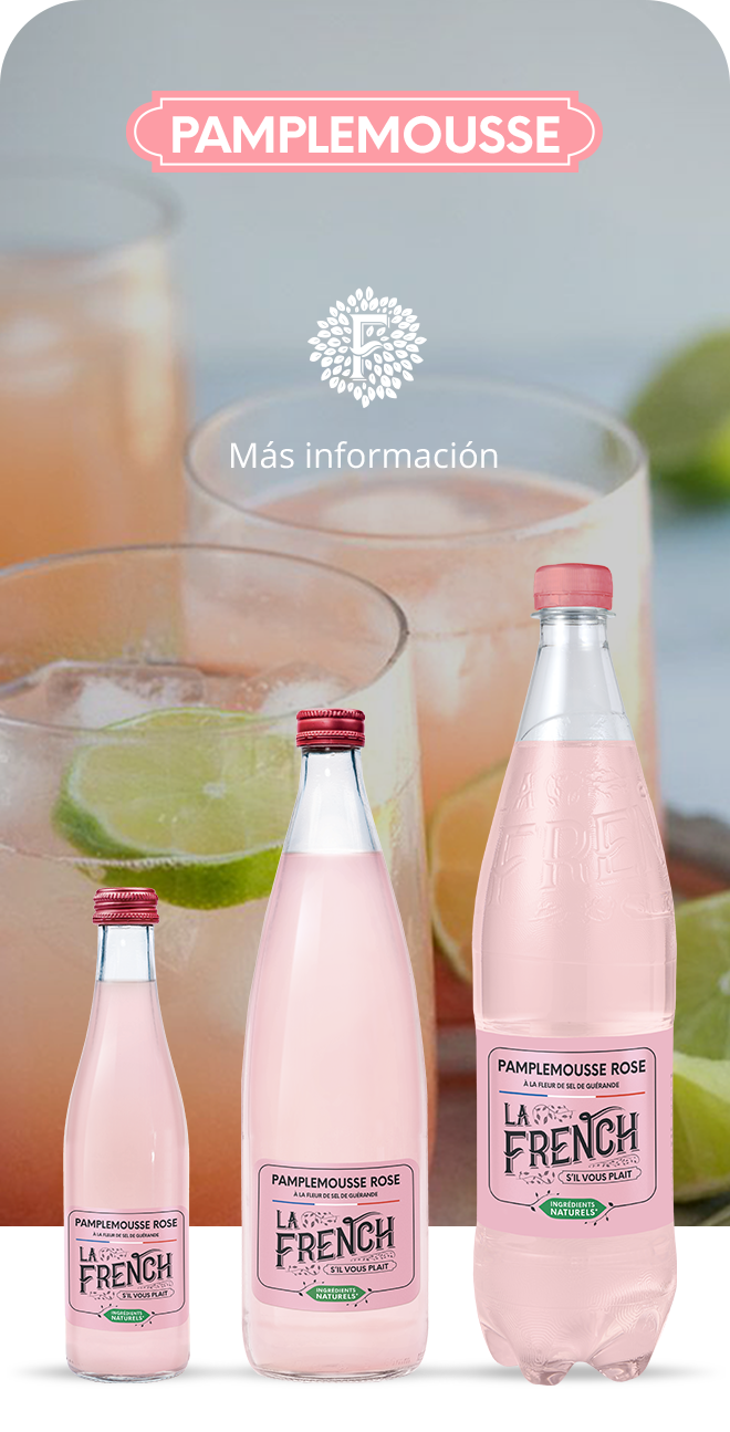 Gamme Pamplemousse Rose à la Fleur de Sel de Guérande La French SVP ingredients naturels pamplemousse rose 1L 75cl 25cl cocktail Paloma boisson petillante DESKTOP